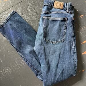 Women's Gap 1969 straight blue jeans size 32Wx34L 32x34